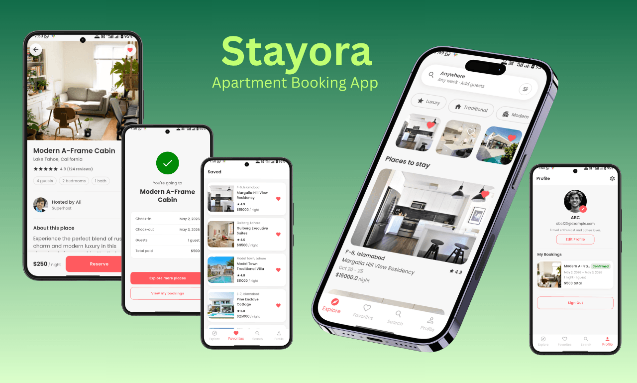 Stayora — Apartment & Property Booking
